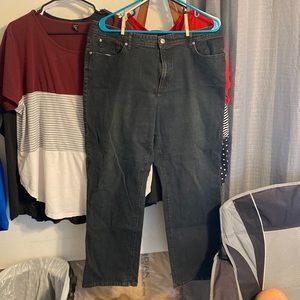 Hot fudge Chico’s jeans